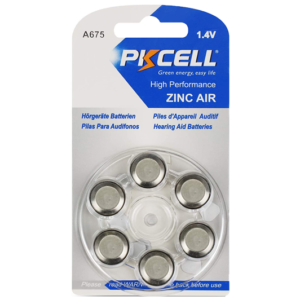 6PK #675 HEARING AID BATTERIES